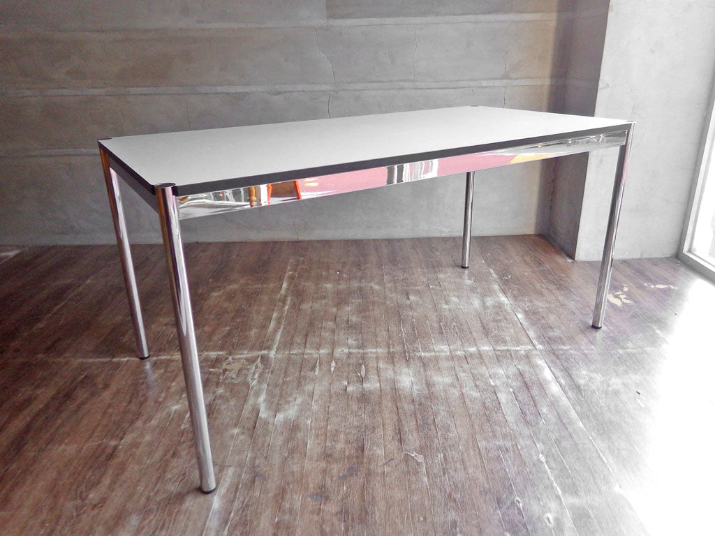 USMハラー USM Haller モジュラーファニチャー ハラーテーブル W150 ワーキングデスク ホワイトラミネート 高さ調整機能付 中古品 買い取りしました。