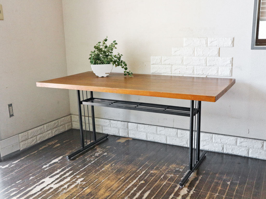 クラッシュゲート CRASH GATE ノットアンティークス Knot antiques グリット2 GRITⅡ リビングダイニングテーブル オーク無垢材 アイアンレッグ Ｗ140　中古品  買い取りしました。