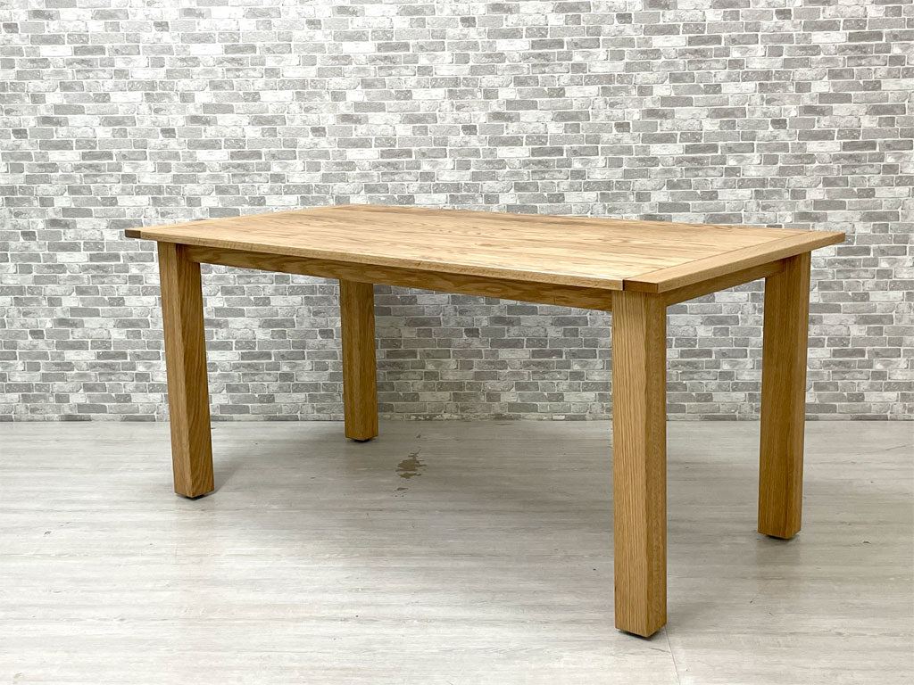 モモナチュラル MOMO Natural ベント VENT ボースエンドトップ BOTHENDS TOP ダイニングテーブル オーク無垢集成材 W155cm 定価￥108,000- 中古品 買い取りしました。