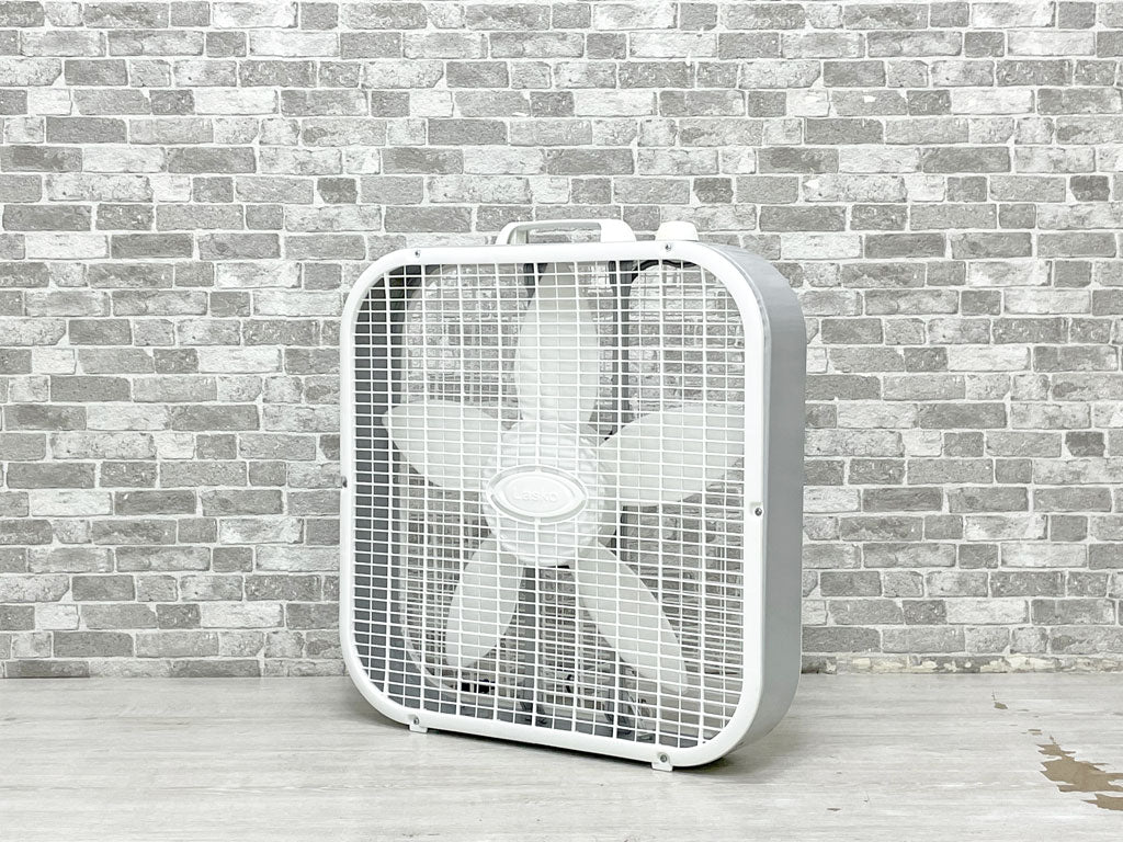 ラスコ LASKO ボックスファン BOX FAN スチール×プラスチック ホワイト 扇風機 風量調節可 アメリカ 中古品 買い取りしました。