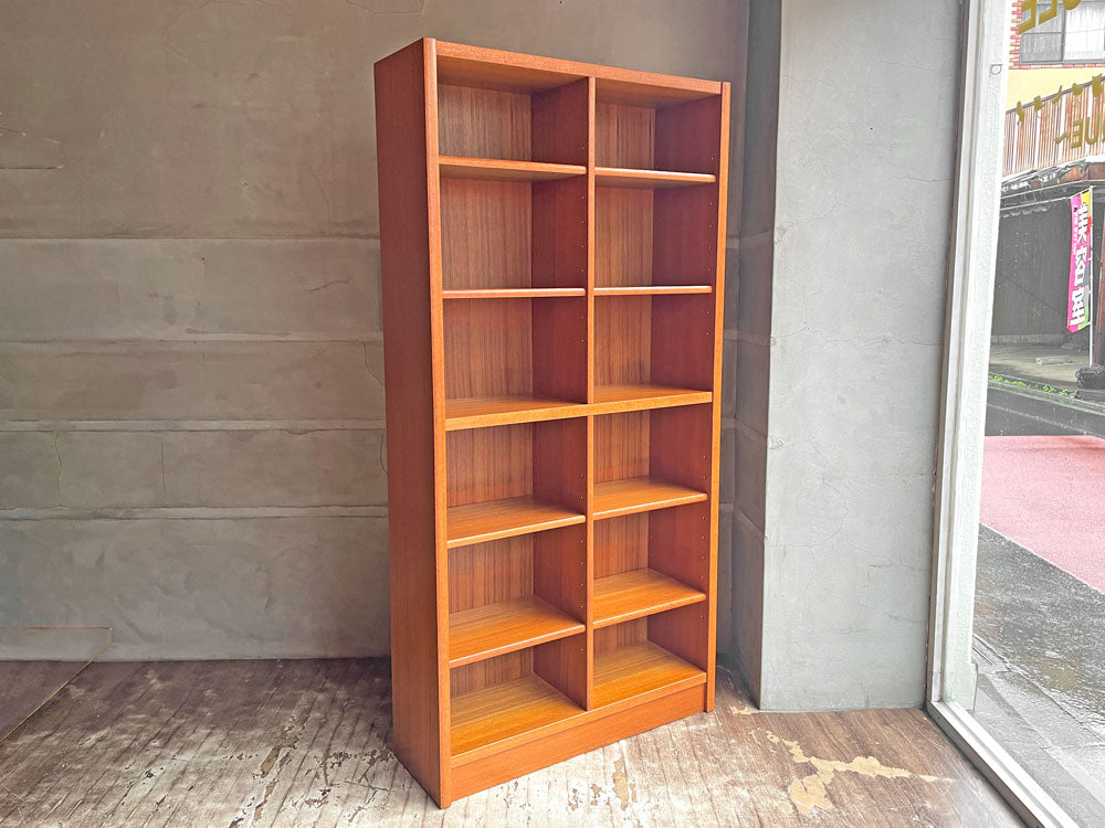 ジャパンビンテージ Japan Vintage チーク材 ブックシェルフ 本棚 飾り棚 6段 棚板可動式 H180cm 北欧スタイル 中古品 買い取りしました。