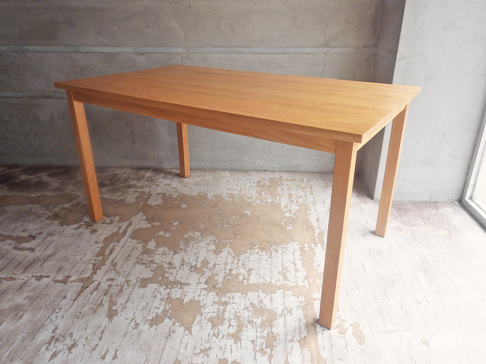 無印良品 MUJI オーク材 無垢集成材 ダイニングテーブル ナチュラル 幅140cm 廃盤 希少 中古品 買い取りしました。