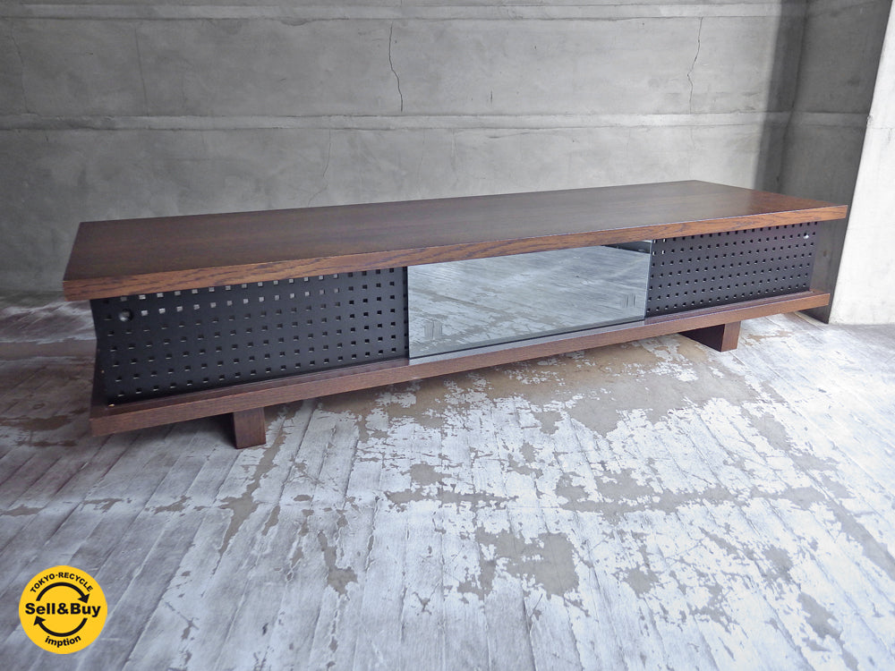 柏木工 KASHIWA オークスタジオ OAK STUDIO オーク材 AVボード TV台 ダークブラウン W160cm シンプルモダン 飛騨の家具 買い取りしました。