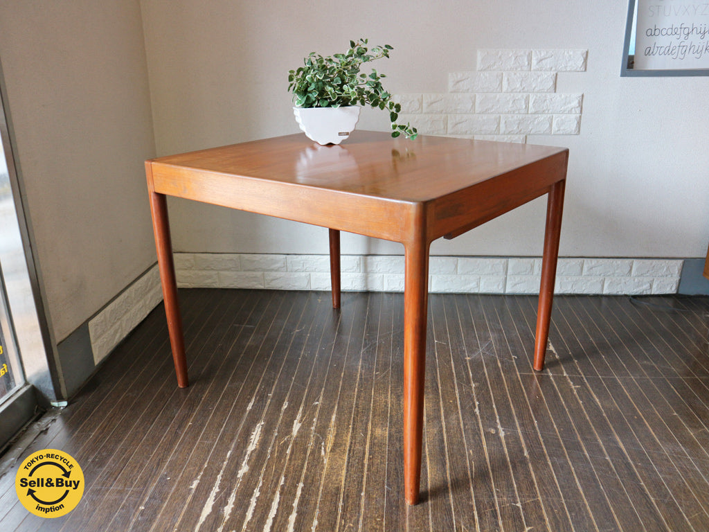 青林製作所 チーク材 EX ダイニングテーブル ティファニー ヴィンテージ 伸長式 買い取りしました。経堂店 出張買取もお任せ下さい。