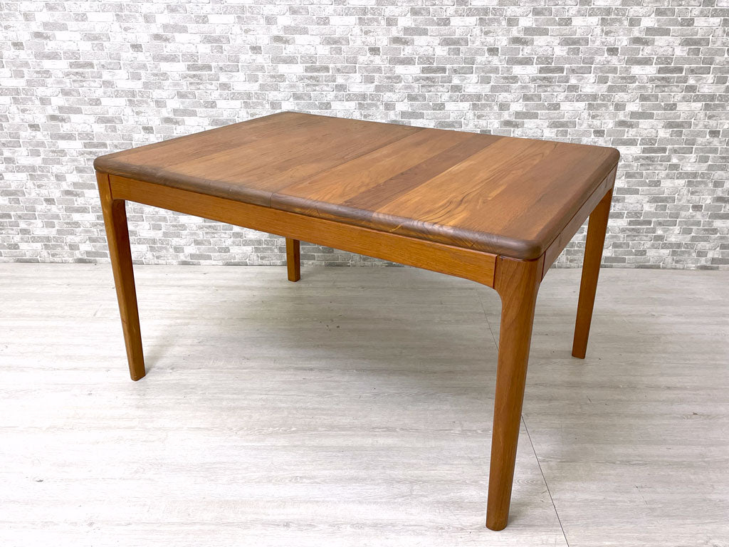 ニールス バッハ Niels Bach Møbelfabrik チーク無垢材 エクステンション ダイニングテーブル 伸長式 W125-165cm 北欧 デンマークビンテージ 中古品 買い取りしました。