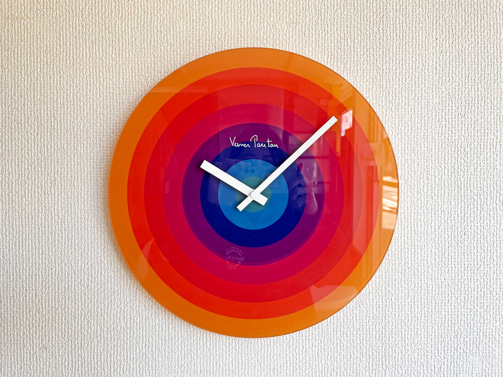 ヴェルナー・パントン Verner Panton × ミッドセンチュリーモダン Mid-Century MODERN サークル Circle ウォールクロック マルチ 掛け時計 スペースエイジ 中古品  買い取りしました。