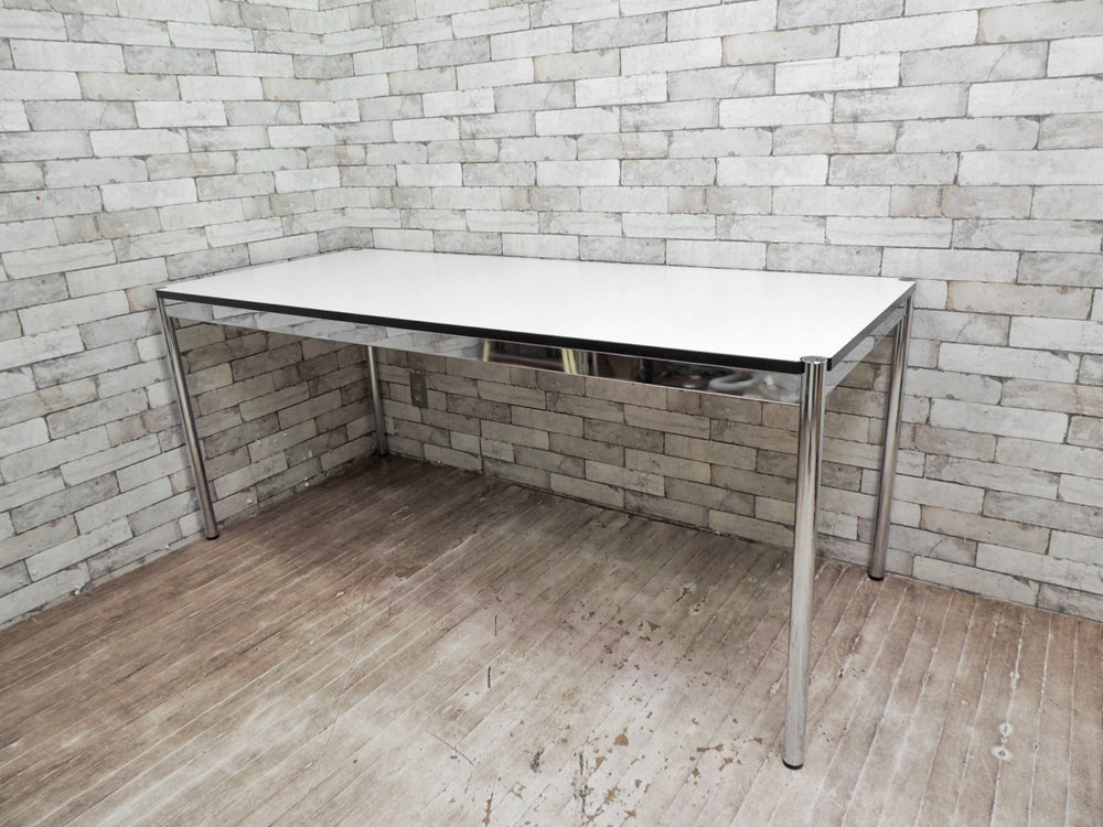 USMモジュラーファニチャー USMハラー USM Haller ワーキングテーブル カンファレンステーブル ダイニングテーブル W175cm ホワイトラミネート天板 買い取りしました。