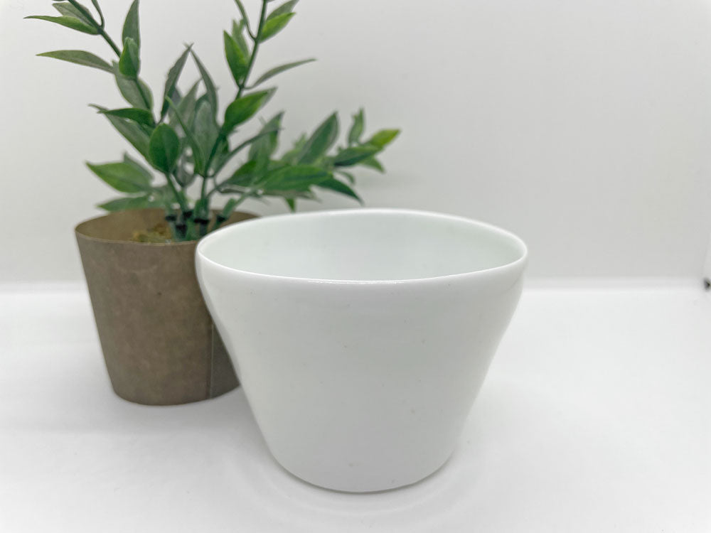 黒田泰蔵 白磁カップ フリーカップ Φ9cm 現代作家 2客 中古品 買い取りしました。