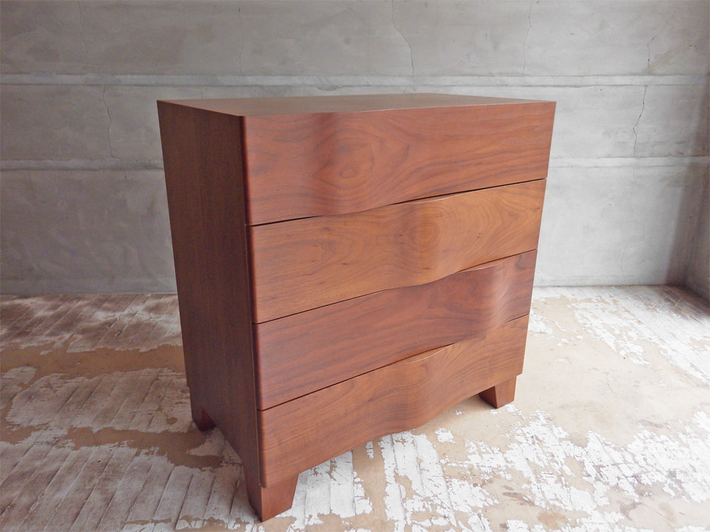 イデー IDEE ウェーブチェスト WAVE CHEST 4杯 ウォールナット 希少廃番 中古品 買い取りしました。