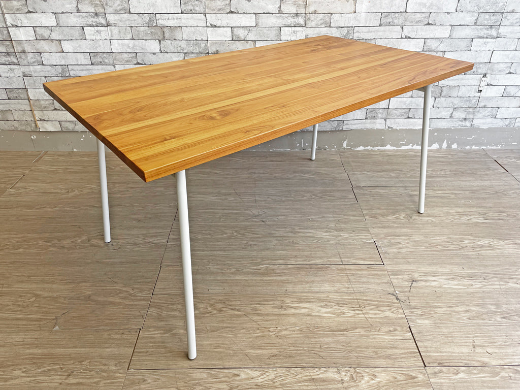 イデー IDEE マタン MATIN ダイニング テーブル 幅140cm チーク無垢材 スチール脚 中古品 買い取りしました。
