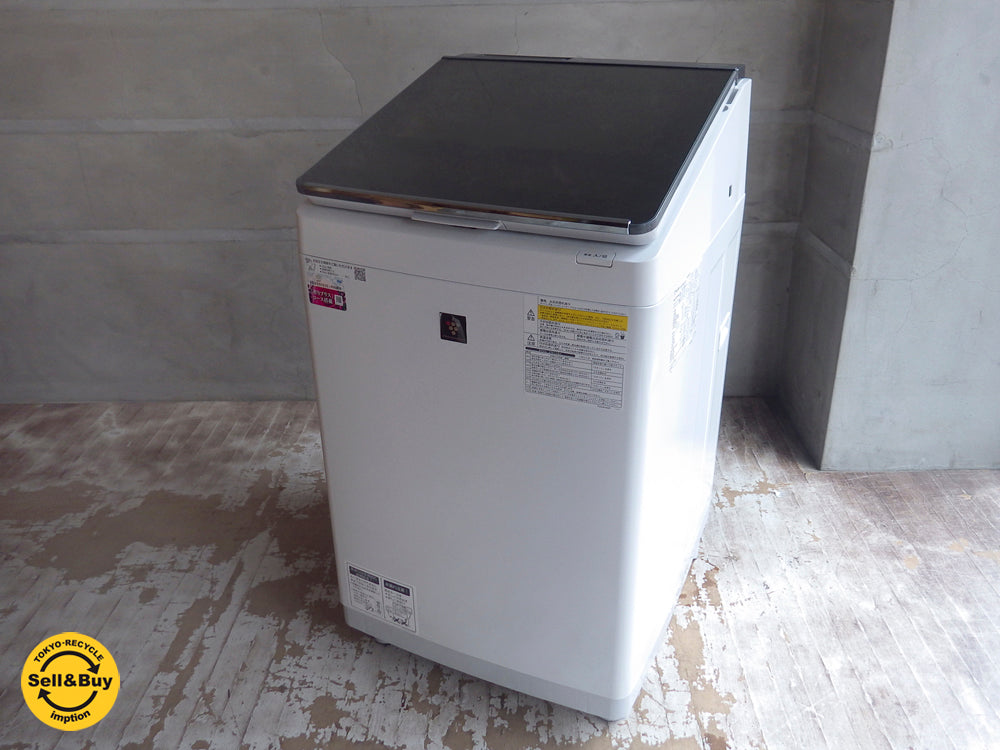 シャープ SHARP タテ型洗濯乾燥機 11kg 2019年製 ES-PU11C-S 超音波ウォッシャー搭載 中古品 買い取りしました。