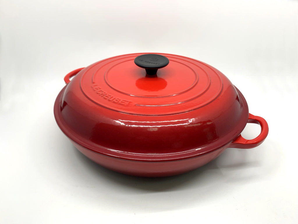 ルクルーゼ Le Creuset ビュッフェ キャセロール Buffet casserole チェリーレッド 30cm 3L 廃盤  中古品  買い取りしました。