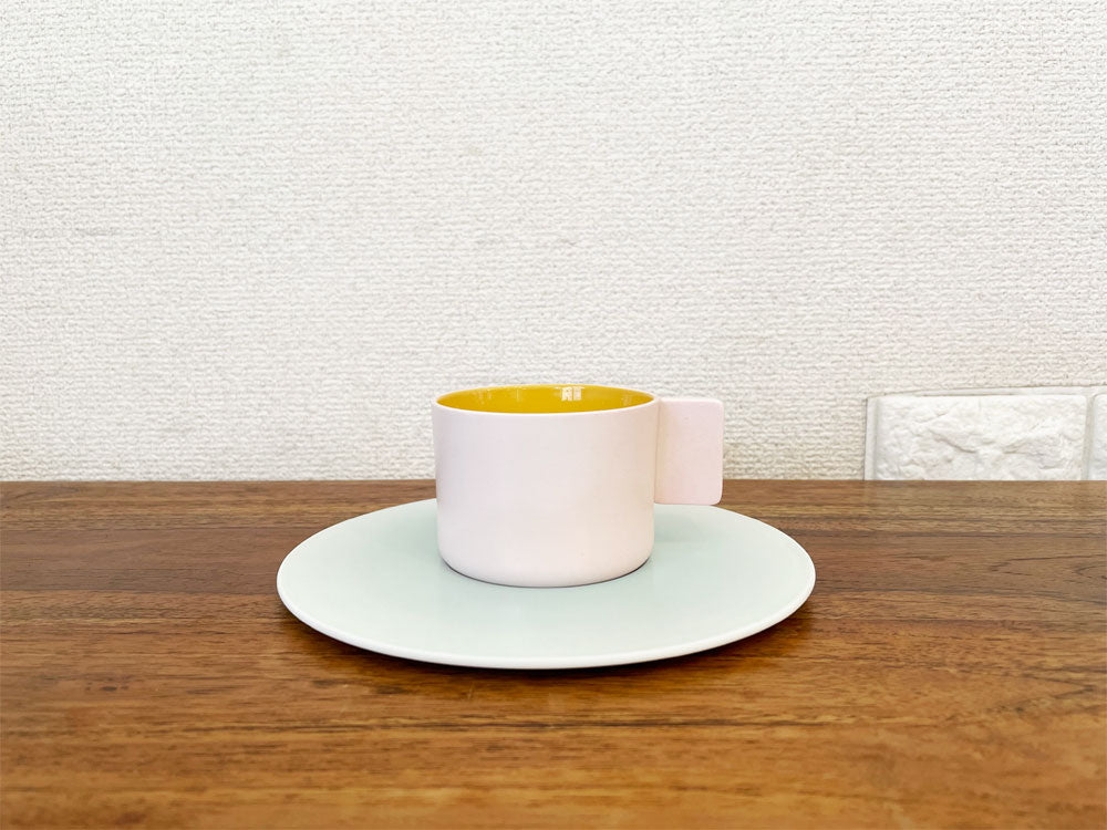 チロクイチロクアリタジャパン 1616 / arita japan カラーポーセリンシリーズ S&B コーヒーカップ＆ソーサー C/S ライトピンク 有田焼   中古品  買い取りしました。