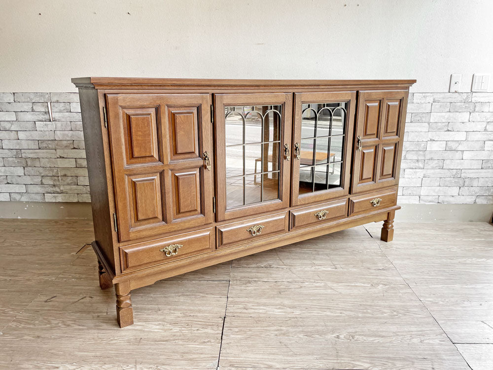 カリモク karimoku フラミッシュ Flemish サイドボード キャビネット W180cm クラシカルスタイル 定価￥205,000- 中古品 買い取りしました。
