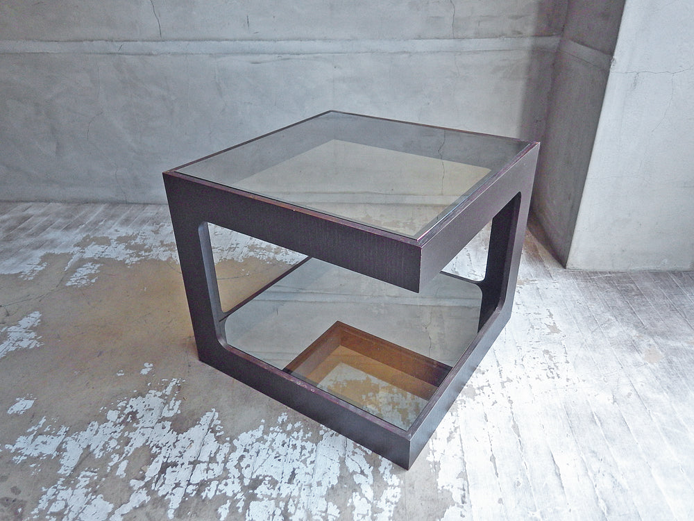 モーダエンカーサ moda en casa ダイス50 daice50 コーヒーテーブル サイドテーブル ウォールナット材 ミラーガラス 中古品 買い取りしました。