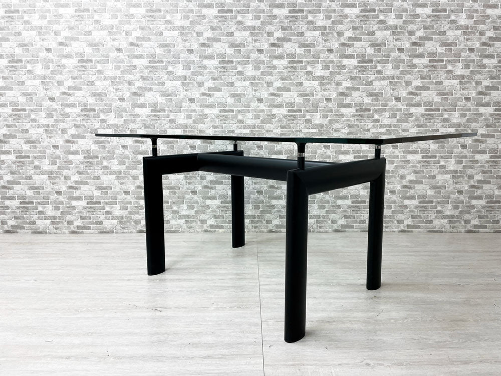 ル・コルビジェ LC6 ダイニングテーブル クリアガラス IDC大塚家具購入品 リプロダクト 名作家具 中古品 買い取りしました。