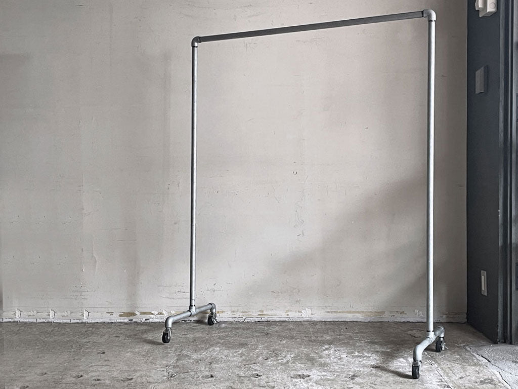 インダストリアルデザイン Industrial design ハンガーラック W120cm パイプハンガー ガス管 店舗什器 中古品 買い取りしました。