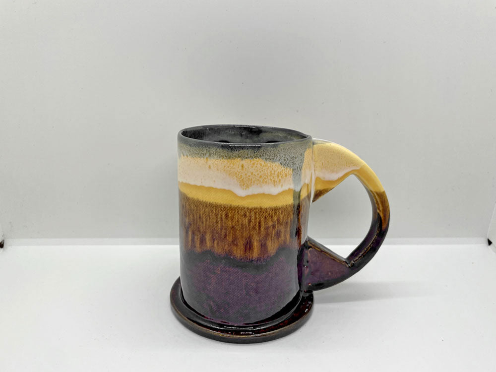 エコ･パーク・ポタリー Echo Park Pottery ラージマグ Large Mag ピーター・シャイア Peter Shire マグカップ イエロー  ブラウン 中古品 買い取りしました。