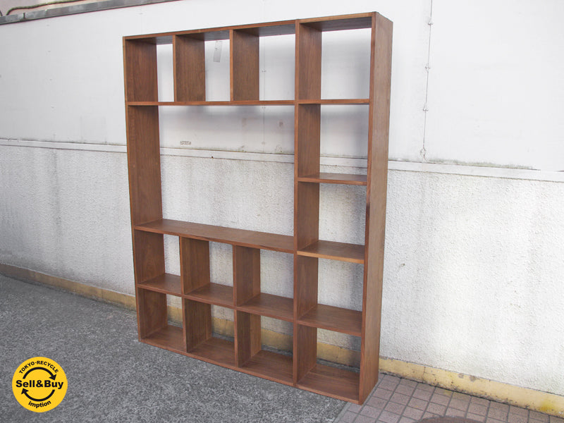 無印良品 MUJI スタッキングシェルフ 5段+5段用3列 ウォールナット材　中古品 買い取りしました。祖師谷大蔵店 出張買取もお任せ下さい。