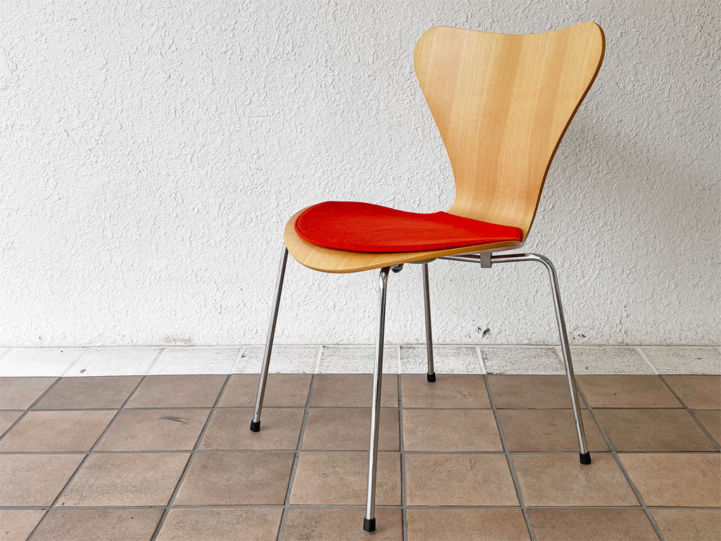 フリッツハンセン Fritz Hansen セブンチェア アルネヤコブセン ナチュラル ビーチ材 ベントハンセンモブラー シートパッド付き 北欧家具 中古品 買い取りしました。