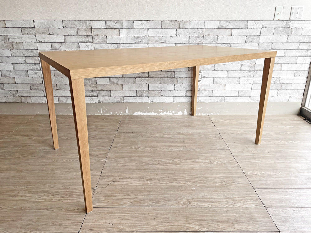 アクタス ACTUS エフビー FB ダイニングテーブル オーク材 テーパー脚 W140 ナチュラル 廃番 参考価格￥101,200- 中古品 買い取りしました。