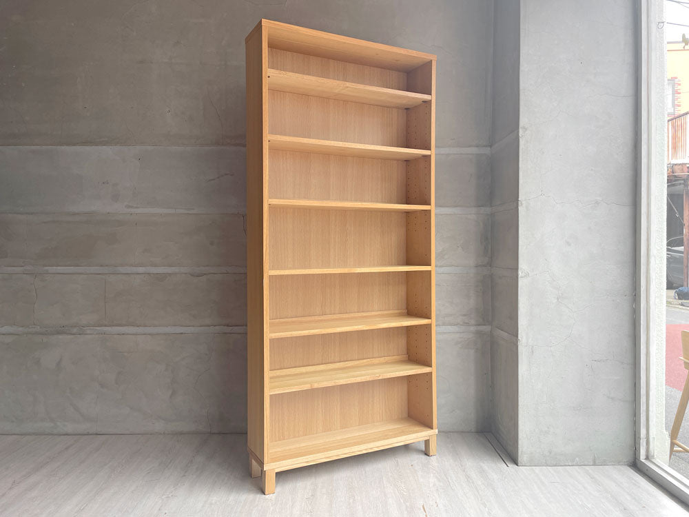 無印良品 MUJI タモ材 組み合わせて使える木製収納 ミドルタイプ H175.5cm D21cm 本棚 ブックシェルフ 中古品 買い取りしました。