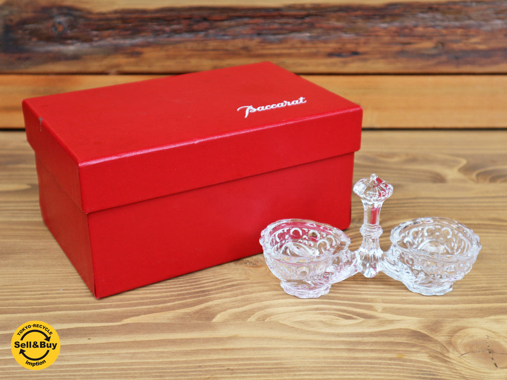 バカラ Baccarat ローザス ソルト＆ペッパー 調味料入れ  買い取りしました。