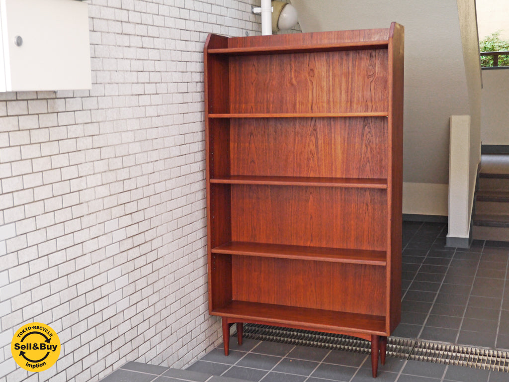 デンマーク ビンテージ Danish vintage チーク材 ブックシェルフ 飾り棚 北欧家具 　中古品 買い取りしました。