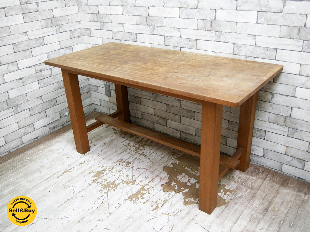 ジャパンビンテージ Japan Vintage ワークテーブル 作業台 W140cm シンプルデザイン 中古品 買い取りしました。