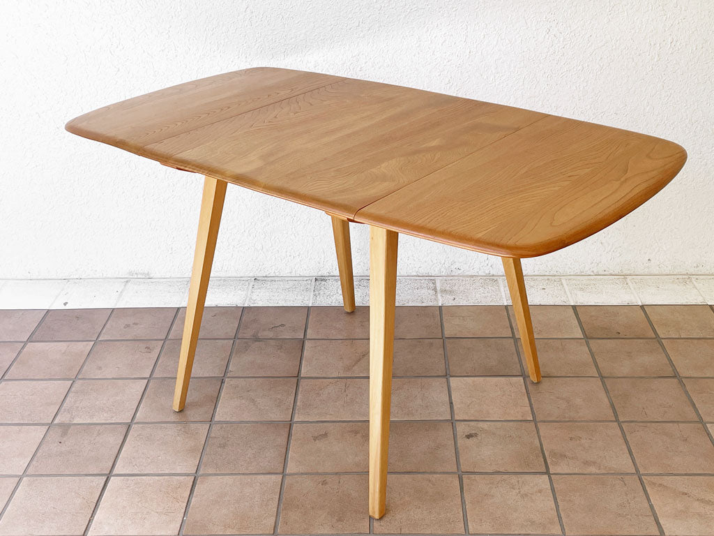 アーコール Ercol ドロップリーフテーブル バタフライテーブル ダイニングテーブル エルム材 ビーチ材 UKビンテージ 英国家具 中古品 買い取りしました。