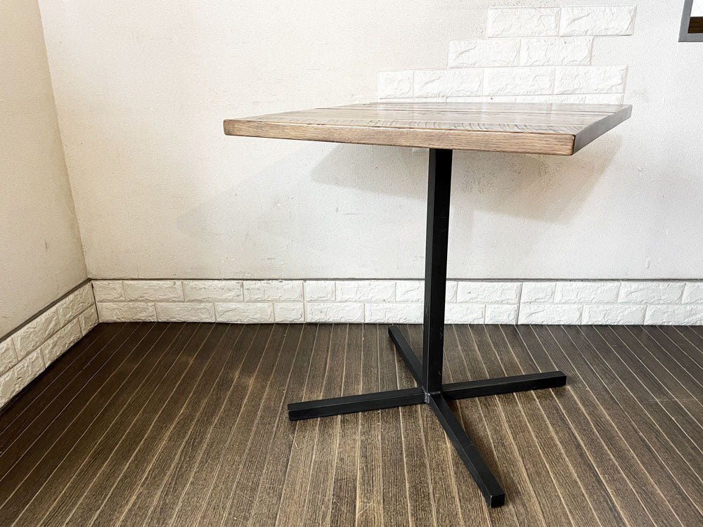 アクメファニチャー ACME Furniture グランビュー GRANDVIEW カフェテーブル オーク無垢材 × アイアン脚 スクエア W65cm インダストリアル 定価￥55,000-  中古品  買い取りしました。