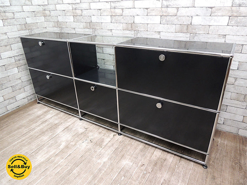 USM Haller ハラーシステム スイス ユーエスエム モジュラーファニチャー 2段×3列 シェルフ キャビネット サイドボード 定価約40万超！ ～ MoMAパーマネントコレクションにも選定されたモダンリビングを彩る画期的な収納家具！ ～ 【 買取と販売とレンタルのお店 】