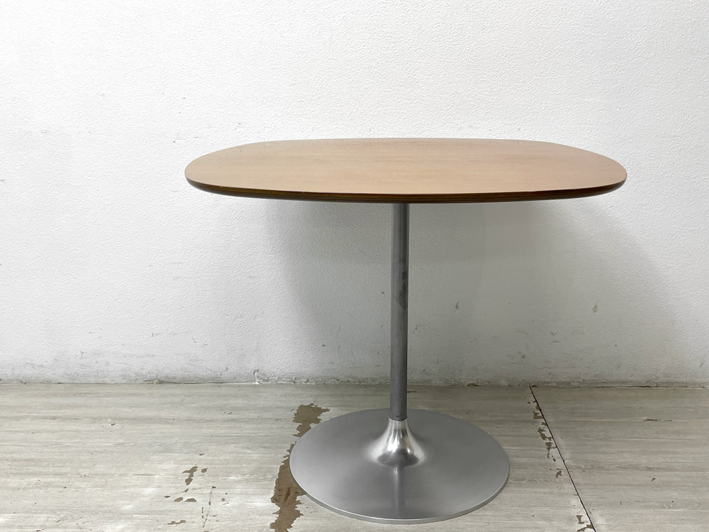 グラフ graf プランクトンテーブル Plankton table ダイニングテーブル カフェテーブル チーク材天板 スチール脚 中古品 買い取りしました。