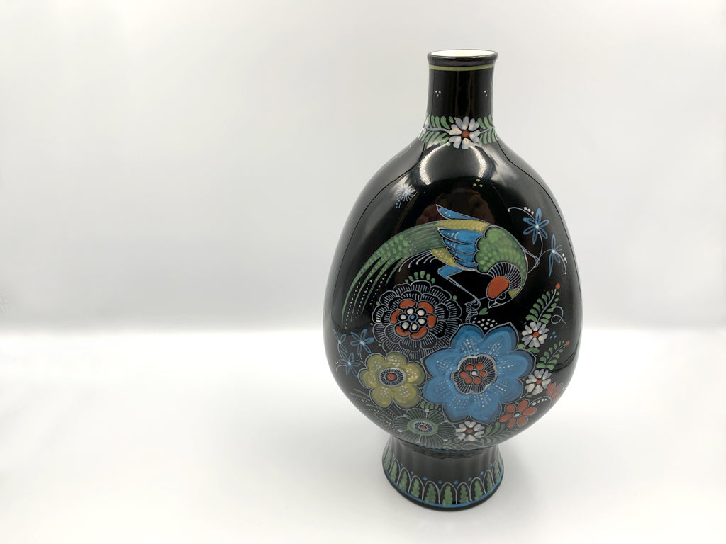 ロイヤルデルフト ROYAL DELFT ビンテージ フラワーベース 一輪挿し 花瓶 花器 ブラック 伝統工芸品 陶器 オランダ  中古品  買い取りしました。