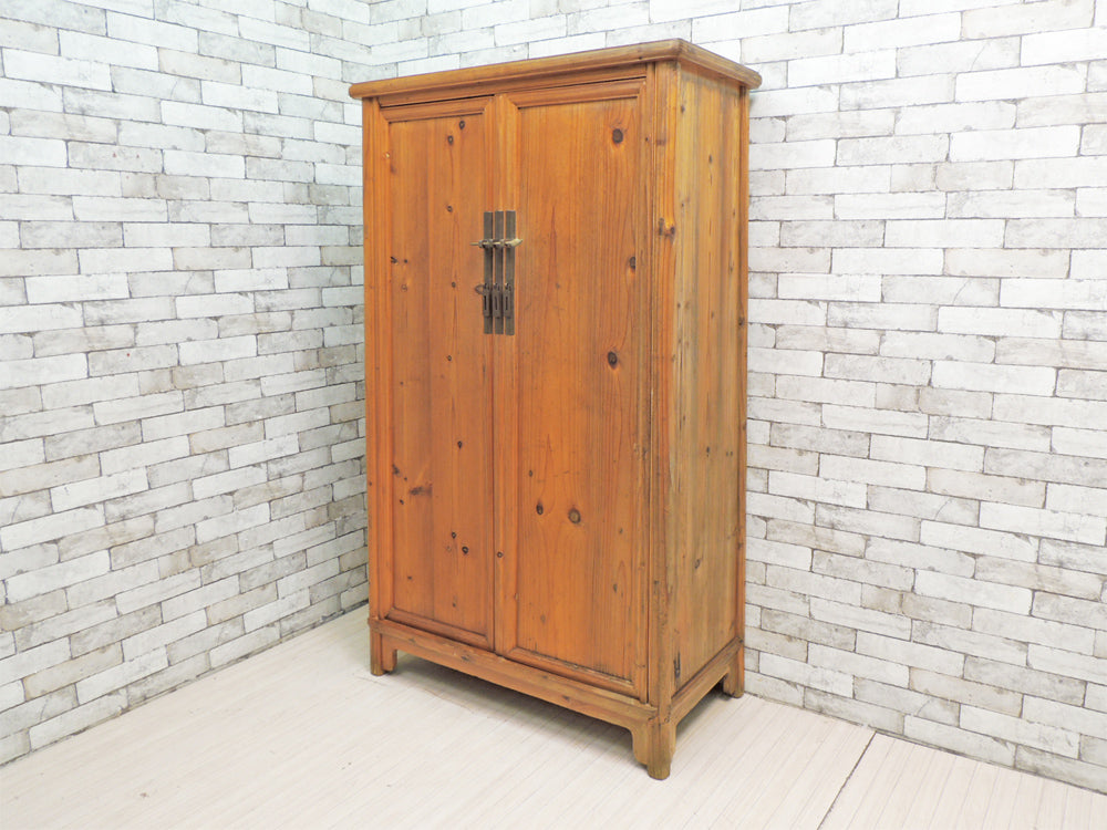 ビンテージ Vintage パイン材 キャビネット シェルフ H170cm カントリースタイル リメイク家具  中古品 買い取りしました。