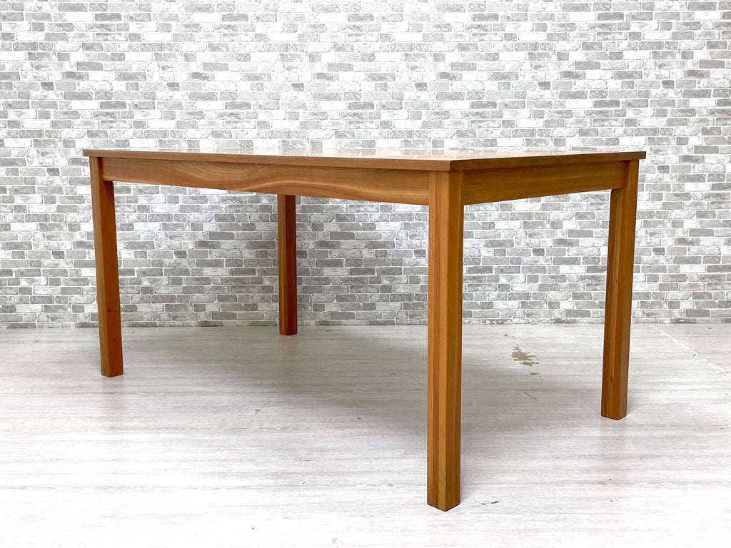 インテリアチョコレート ショコラティエ chocolatier ダイニングテーブル ブラックチェリー無垢材 W140cm 定価￥74,800- 中古品 買い取りしました。