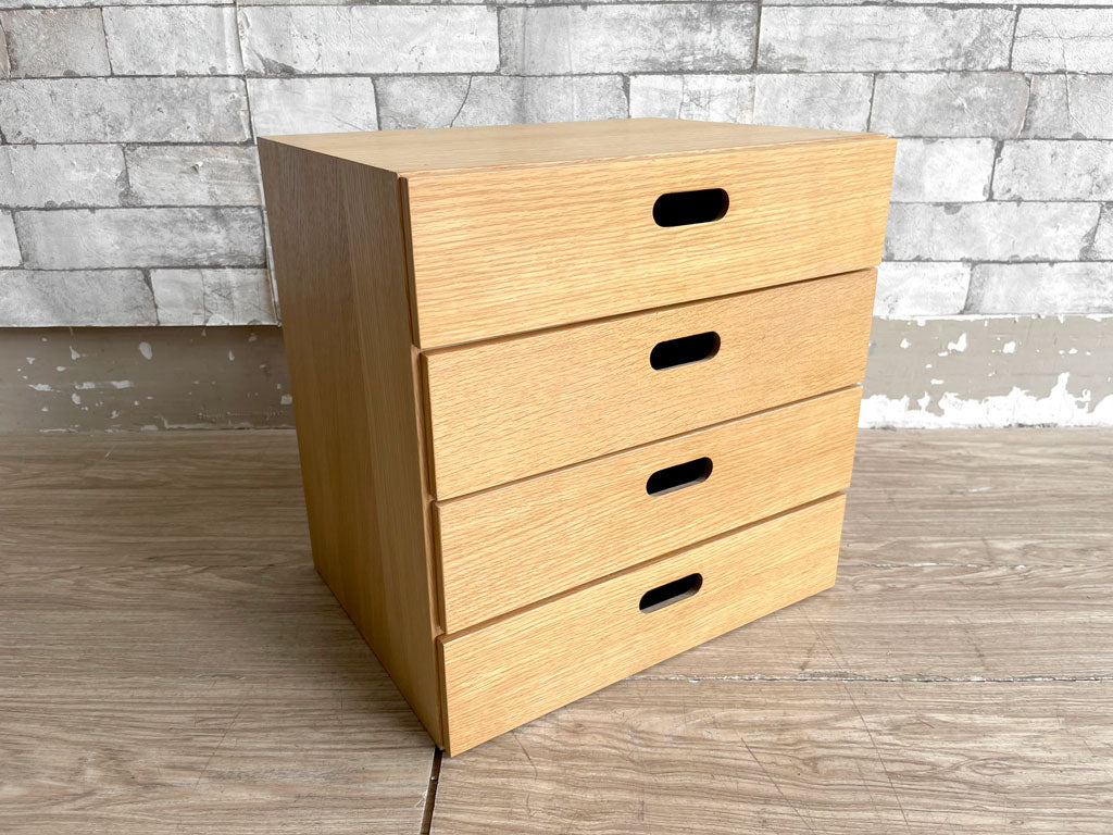 無印良品 MUJI スタッキングチェスト スタッキングシェルフ用 スタッキングパーツ オーク材 小引き出し ミニ収納 中古品 買い取りしました。