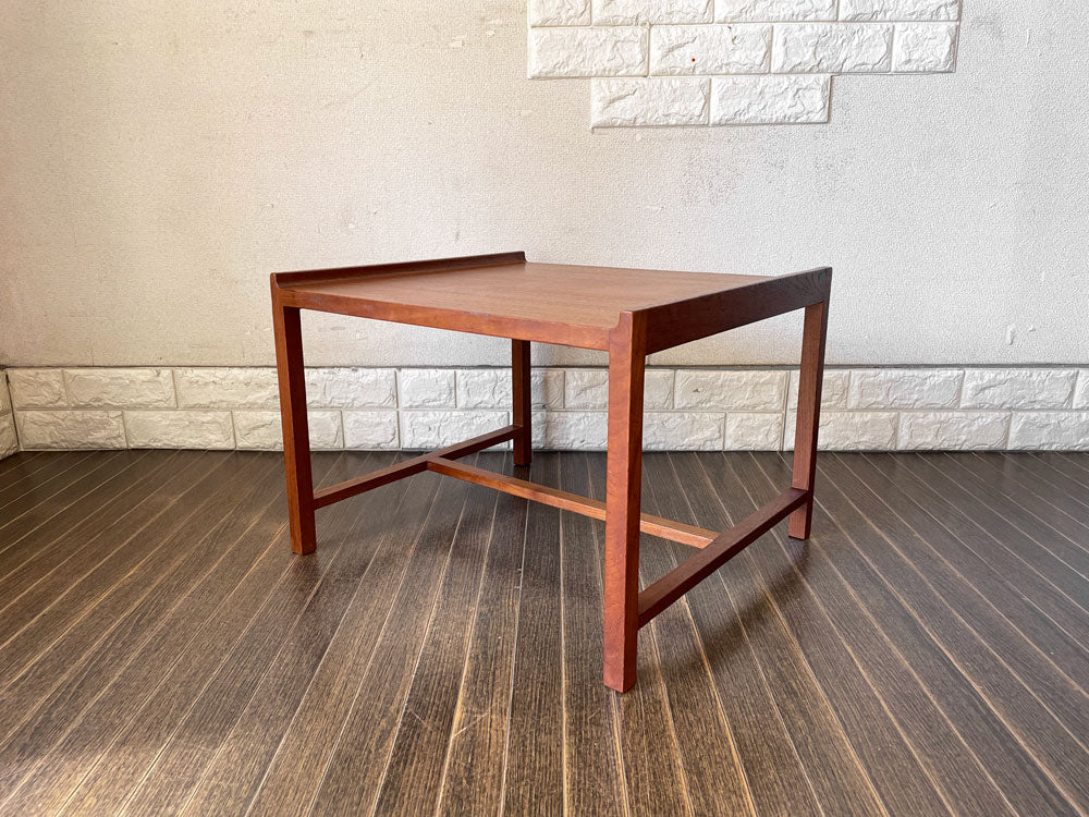 ブロードブラインドハイム Brode Blindheim チーク材 サイドテーブル オットマン スツール W53cm イングマール・レリング ノルウェー 北欧ビンテージ 中古品  買い取りしました。