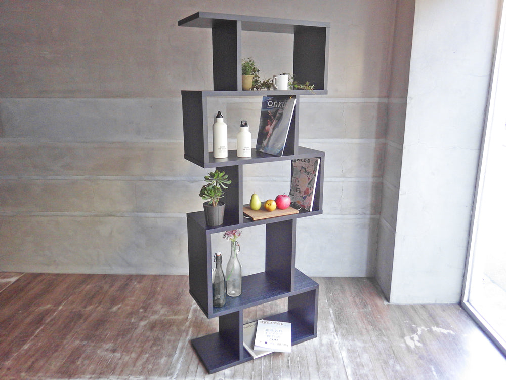 コンランショップ CONRAN SHOP バランス アルコヴァ シェルフ BALANCE ALCOVE SHELVES オープンシェルフ 本棚 飾り棚 違い棚 ブラック 参考価格￥154,000- 中古品 買い取りしました。