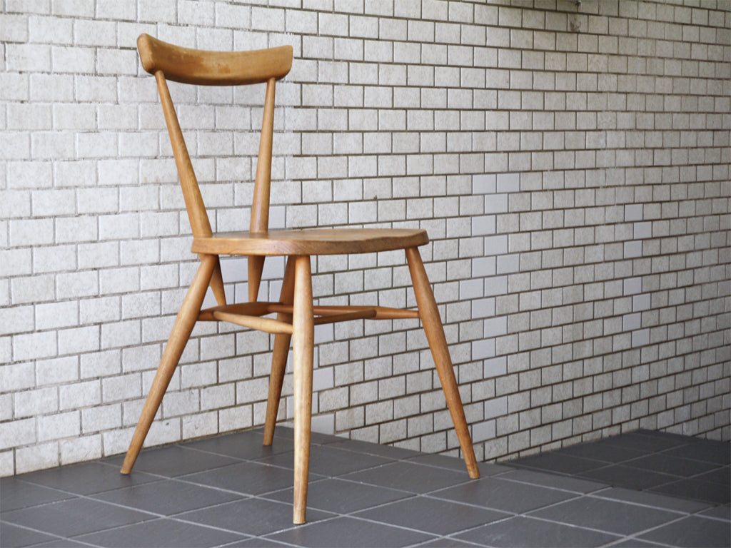 アーコール Ercol シングルバック 440 スタッキング チェア エルム材 英国家具 UKビンテージ 中古品 買い取りしました。