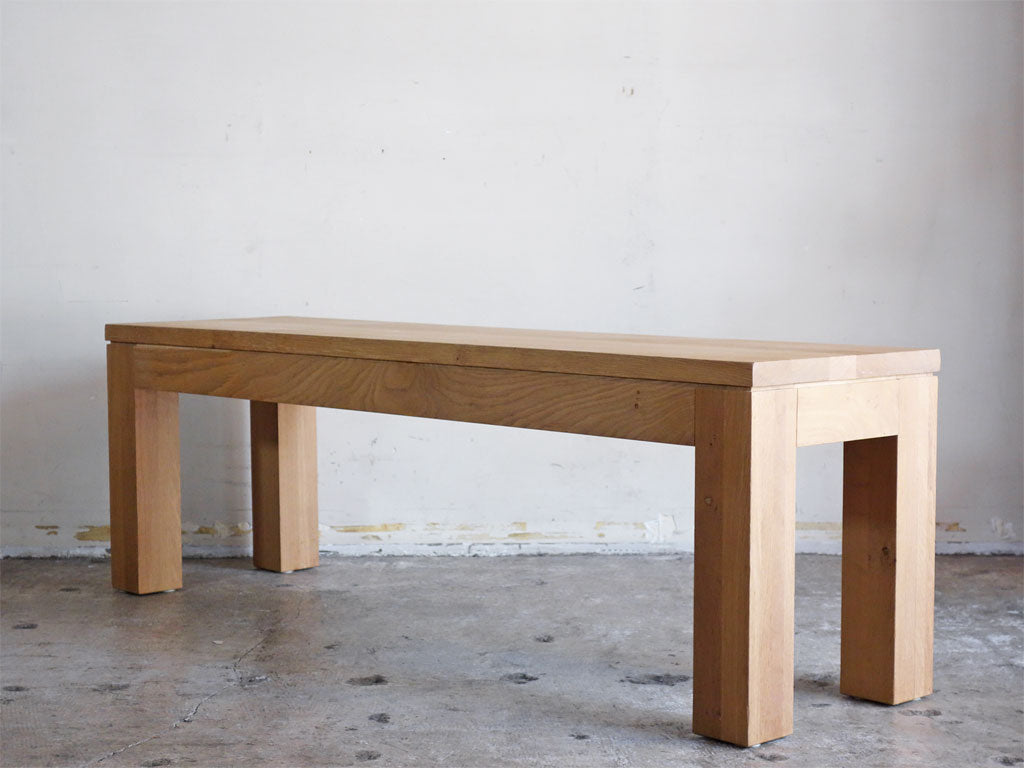 アクタス ACTUS ピュア PURE オーク無垢材 ベンチ BENCH W130cm クラフト 店舗什器 中古品 買い取りしました。