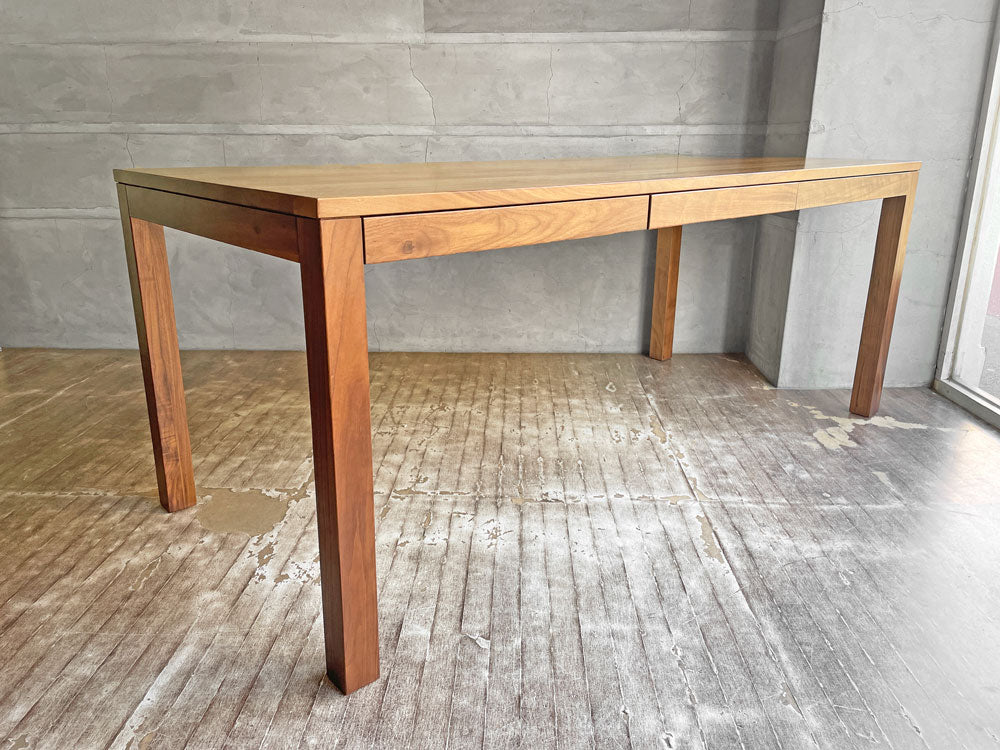 無印良品 MUJI ダイニングテーブル 抽斗3杯 W180cm ウォールナット無垢集成材天板 中古品 買い取りしました。