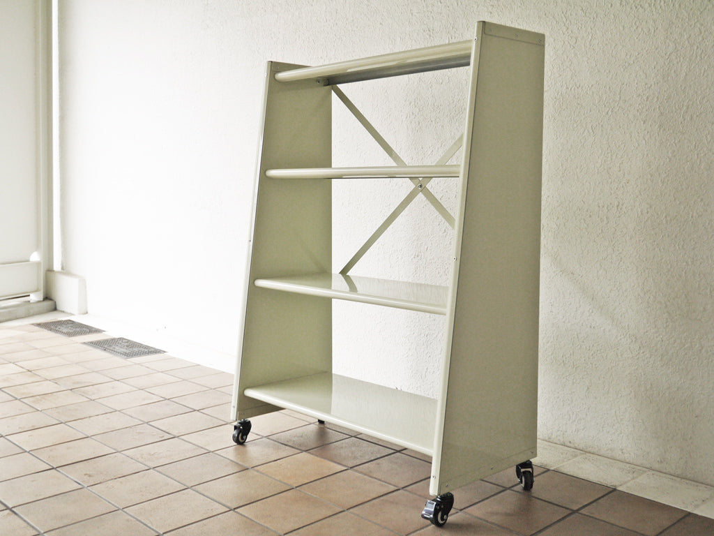 ダルトン DULTON 4 TIER TAPERED メタルシェルフ アイボリー オープンシェルフ キャスター スチール インダストリアルデザイン 中古品 買い取りしました。