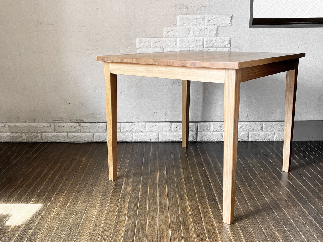 無印良品 MUJI タモ材 ダイニングテーブル スクエア 正方形 W85cm シンプル ナチュラルデザイン 廃番  中古品  買い取りしました。