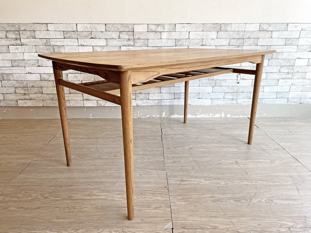 モモナチュラル MOMO Natural ベント VENT ダイニングテーブル オーク材 W140cm ナチュラルスタイル 定価￥74,000- 中古品 買い取りしました。