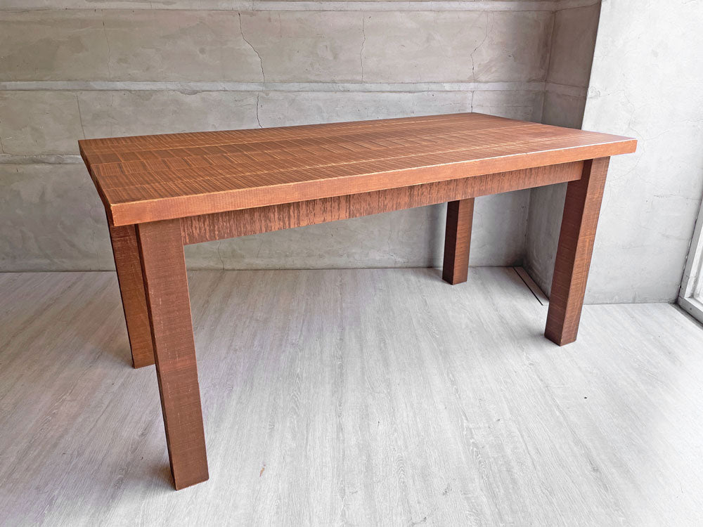 ネイチャーファーニッシュ NATURE FURNISH ダイニングテーブル 天然木 無垢材 オーダー品 W145cm ブラウン  中古品 買い取りしました。