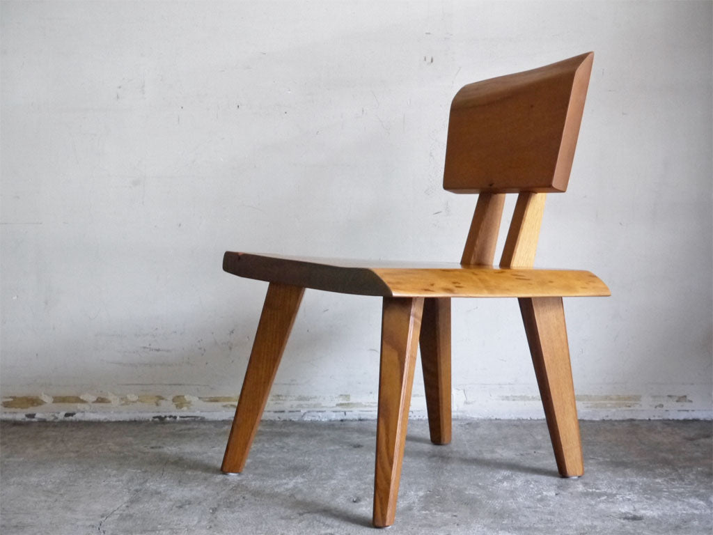 クラフトファニチャー Craft furniture 耳付き一枚板 × オーク無垢材 ラウンジチェア サイドチェア プリミティブ 祭り屋 中古品 買い取りしました。