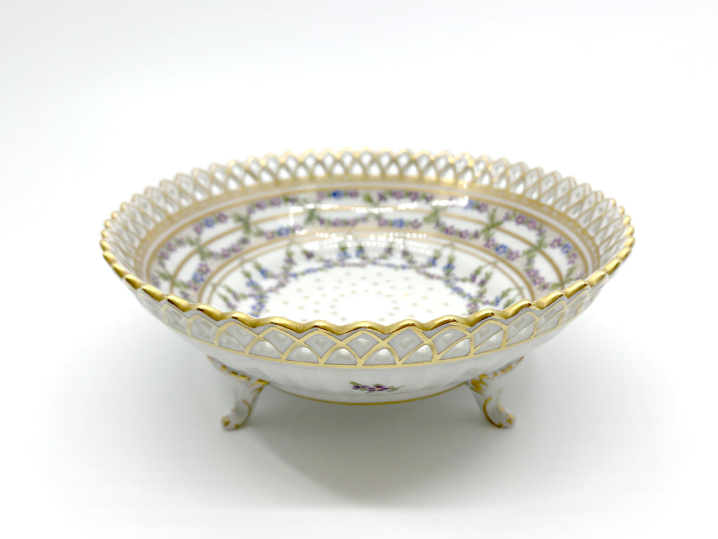 ドレスデン Dresden 透かし菓子器 中深皿 カール・ティーメ工房 ドイツ ヴィンテージ  中古品  買い取りしました。