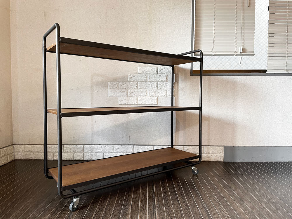 アデペシュ a.depeche ソコフ socph シェルフィングワゴン shelffing wagon 03 オープンシェルフ W120cm インダストリアル 廃番  中古品  買い取りしました。