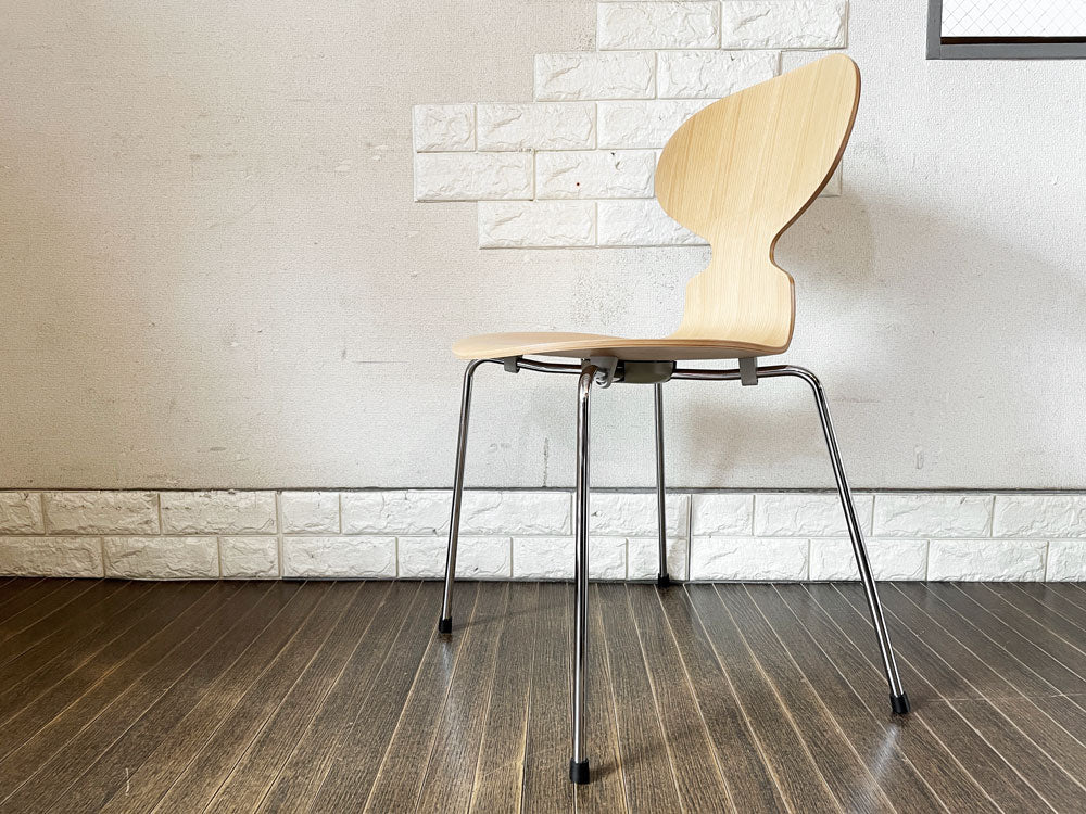 フリッツハンセン Fritz Hansen アントチェア アリンコチェア 4本脚 ナチュラルビーチ アルネ・ヤコブセン デンマーク 北欧家具 定価￥81,180-  中古品  買い取りしました。